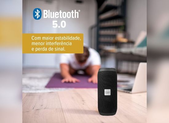 I2GO, Caixa De Som Bluetooth Essential Sound Go, 10W RMS, Resistente à Água, Preto