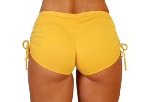 Short Praia Feminino Laço Ajustável Biquíni Bionda Natação Fitness e Academia