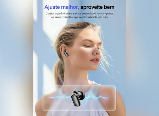 Fones de Ouvido Esportivos IPX5 À Prova D'Água