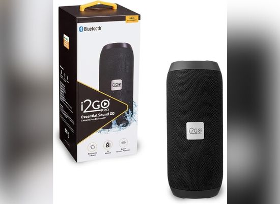 I2GO, Caixa De Som Bluetooth Essential Sound Go, 10W RMS, Resistente à Água, Preto