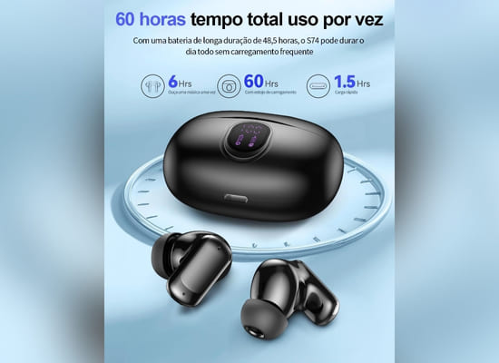 Fones de Ouvido Esportivos IPX5 À Prova D'Água