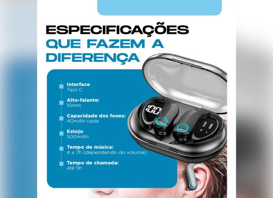 Fone De Ouvido Bluetooth Sem Fio Tws Esportivo Compatível Com iPhone Samsung Xiaomi Lenovo Motorola Xt80 Lp75 Celular Android Ios Academia Caminhada Tipo Gancho Casenn _ MercadoLivre